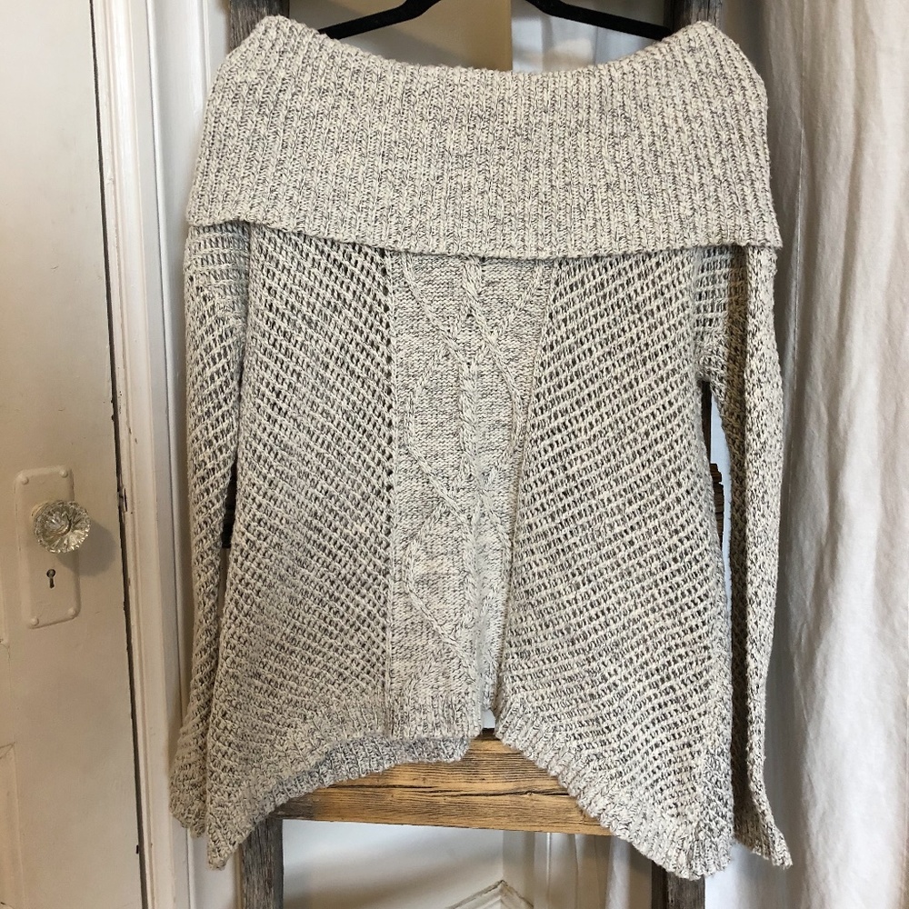 JACK BY BB DAKOTA Cream Off-the-Shoulder Knit